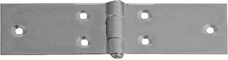 Bisagra articulada 25 × 100 mm galvanizada, paquete de 20 uds.