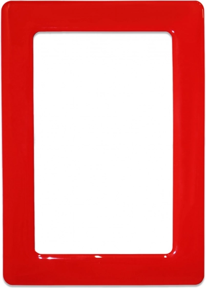 Marco magnético autoadhesivo 12,3x8,1 cm - rojo