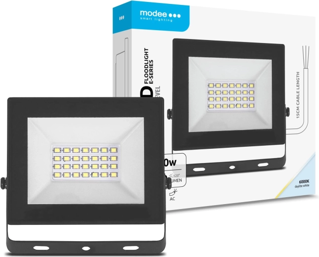 Reflector LED Modee serie E Slim 20 W, 1600 lm, 120°, 6000 K, IP65