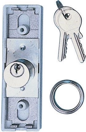 Cerradura de mueble con varillaje 702A sin varillas, derecha/izquierda, 1 llave