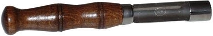 Descorazonador de acero inoxidable con mango de madera