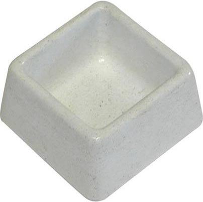 Cuenco cuadrado de hormigón 90 × 90 × 50 mm para roedores