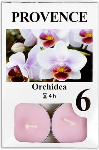 Velas de té aroma orquídea 6 uds