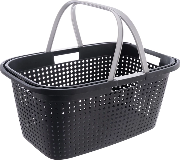 Cesto para la ropa 38 l con asas de plástico