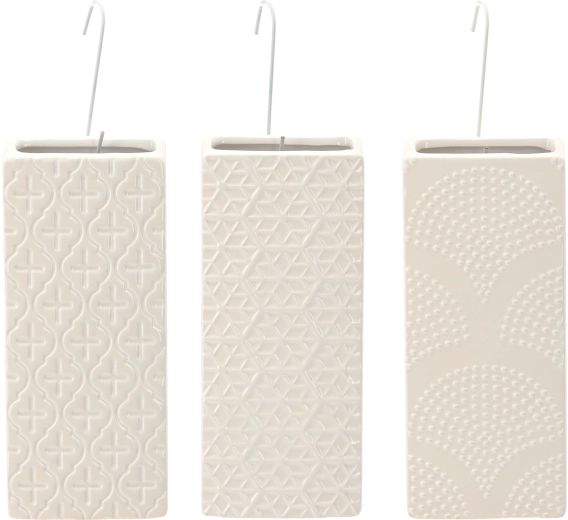 Humidificador de aire cerámico para radiador, blanco con diseños variados (6 uds.)
