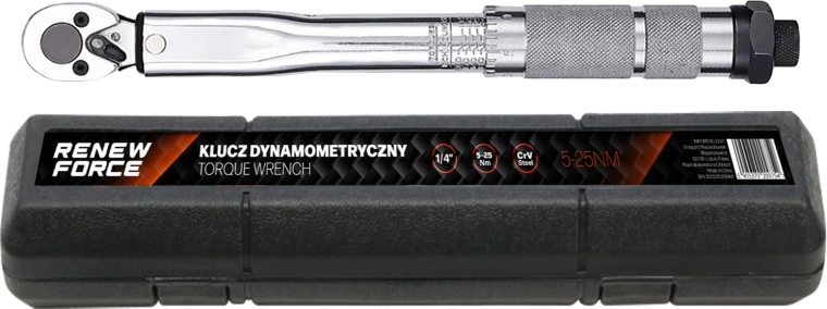 Llave dinamométrica RENEW FORCE 1/4" 5–25 Nm