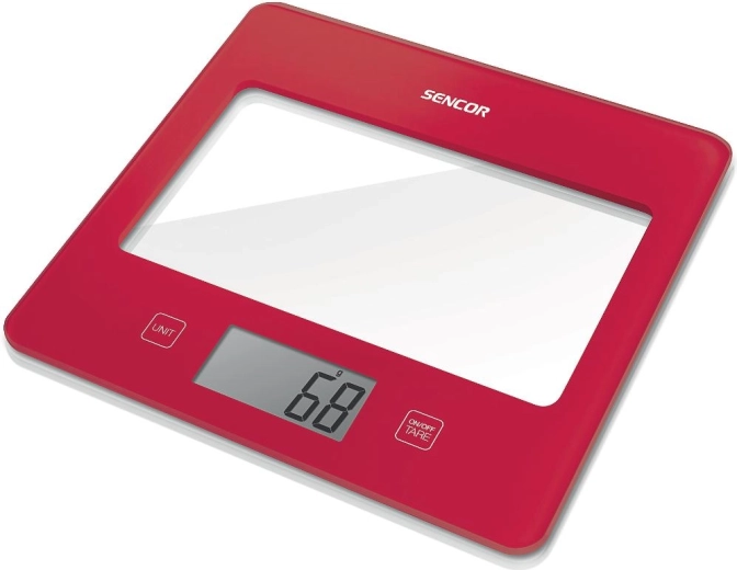Báscula de cocina Sencor SKS 5034RD roja