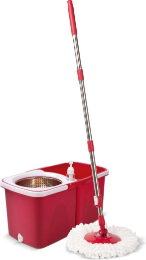 Mopa giratoria Lamart Clean con cubo plegable de 10 l