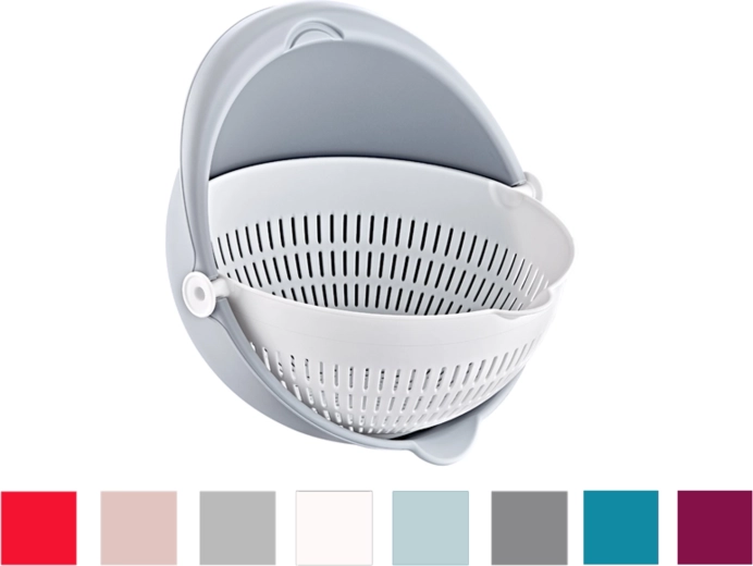 Escurridor de cocina giratorio con cuenco 21 cm