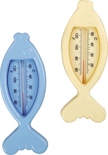 Termómetro flotante sin mercurio para piscina Pez 15 × 6 cm