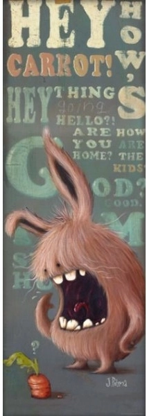 Puzzle vertical Zozoville: Zanahoria 1000 piezas