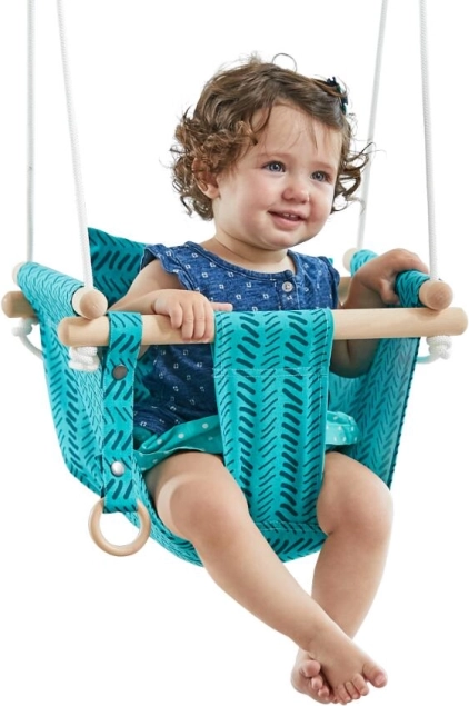 Columpio textil infantil de 100% algodón, turquesa – 2Kids Toys