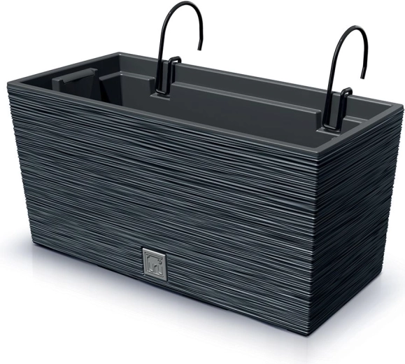 Macetero colgante para balcón Furu Case 39,5 cm antracita