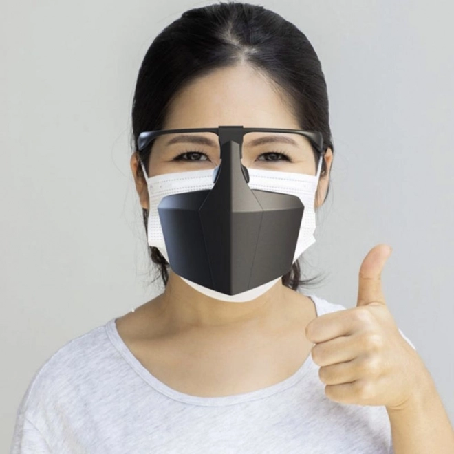 Pantalla facial protectora – negra