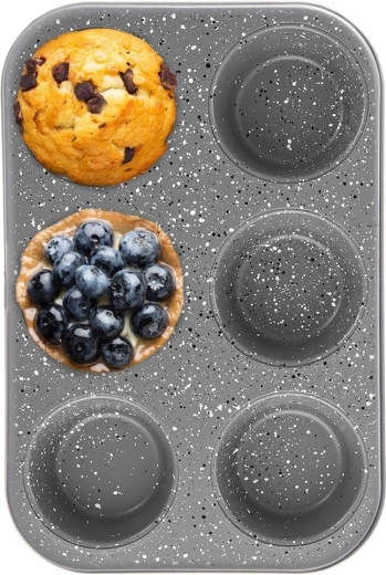 Molde de granito para muffins GRANDE, 6 uds