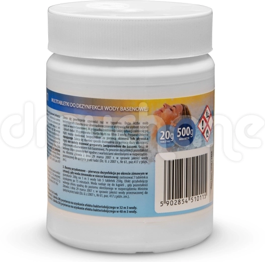 Tabletas de cloro multifunción para piscina 20 g, 25 uds (0,5 kg)