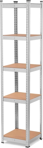 Estructura de acero robusta y baldas de MDF