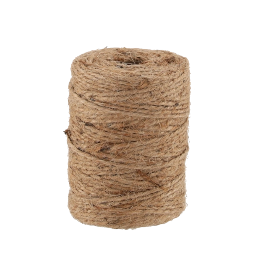 Set de cuerda de yute de 60 m y 10 etiquetas de jardín de 10 × 6 cm