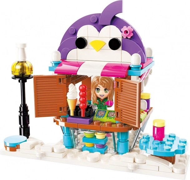 Qman Cherry comida rápida juego de construcción