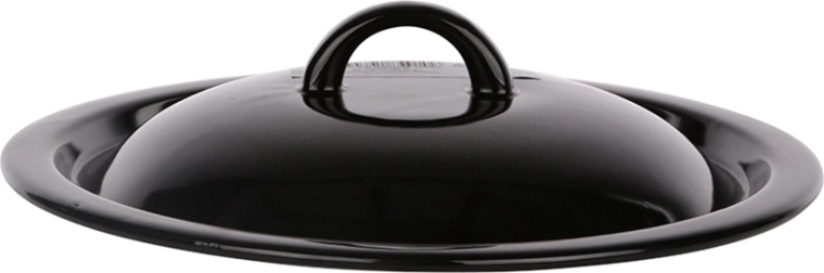 Silesia Rybnik tapa esmaltada 24 cm negra