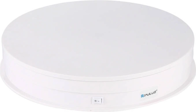 Mesa giratoria eléctrica para fotografía PULUZ 30 cm USB blanca
