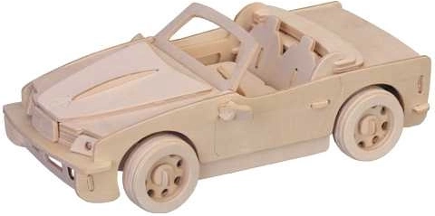 Woodcraft rompecabezas 3D de madera coche BMW – modelo grande