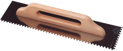 Llana de acero inoxidable dentada 6 × 6 mm, 500 × 130 mm