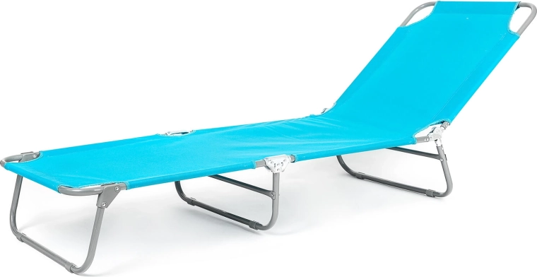 Tumbona SUNBAY azul claro metálica 186 × 53 × 24 cm, capacidad 100 kg