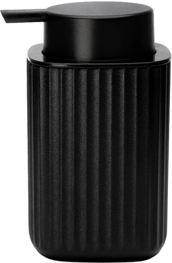 Elegante diseño negro mate con estriado
