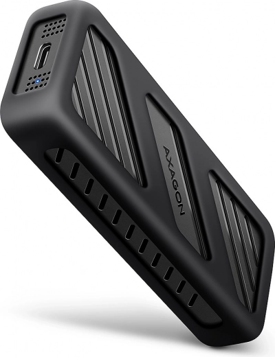 AXAGON armored box – caja externa de aluminio para SSD M.2 NVMe, USB‑C 3.2 Gen 2x2, 20 Gb/s