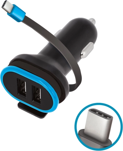 Cable USB‑C integrado siempre a mano