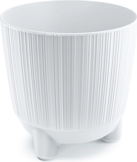 Maceta con patitas ryfo n 16,8 cm blanca