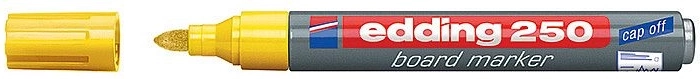 Rotulador para pizarra blanca Edding 250, amarillo
