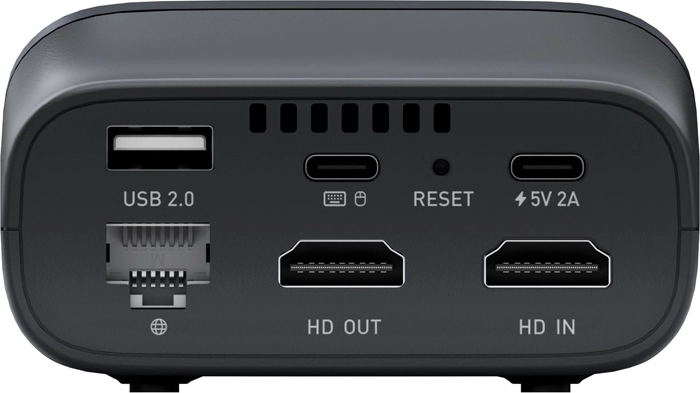 Conectividad completa: HDMI, USB, Ethernet y alimentación por USB‑C