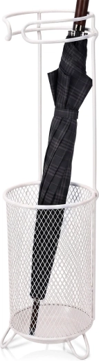 Soporte metálico para paraguas gris ceniza 18 x 50 cm - 1 pieza