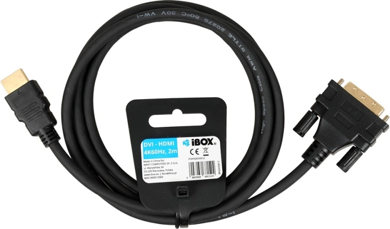 Cable HDMI a DVI de 2 m (Full HD 1080p)