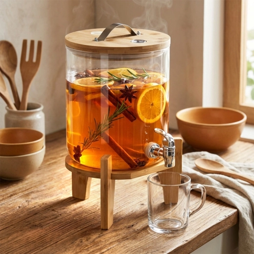 Vidrio de borosilicato resistente hasta 100 °C