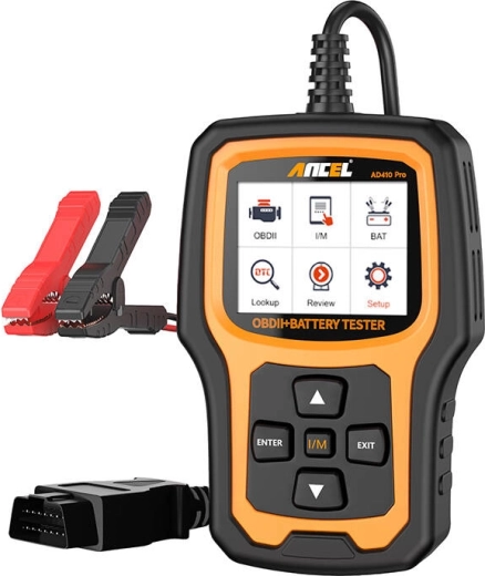 Escáner diagnóstico OBD2 y tester de batería 2 en 1 ANCEL AD410 Pro