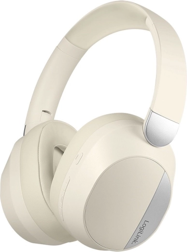 Auriculares inalámbricos con micrófono y ANC color crema