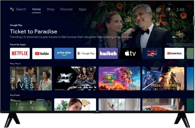 Televisor TCL 32" QLED con Google TV y HDR10