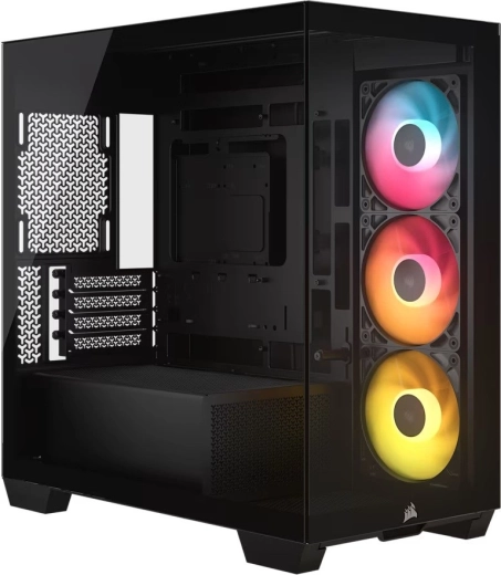 Caja de ordenador CORSAIR 2800X RS-R ARGB mATX panorámica negra