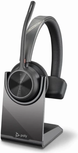 Auriculares Voyager 4310 MS Teams Mono con USB-C/BT700 y base de carga