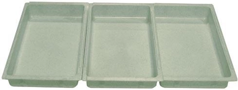 Set de bandejas para rebozar 25 × 15 × 4 cm, plástico, mix de colores (3 uds.)