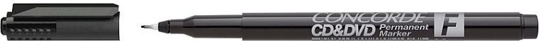Rotulador permanente CONCORDE para CD y DVD, negro