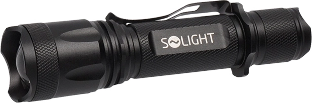 Linterna LED recargable Solight 600 lm Cree XM-L2 T6 con zoom y batería Li-Ion