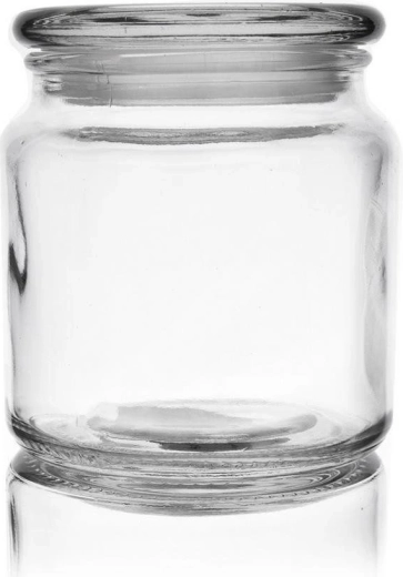 Recipiente de vidrio para alimentos de 580 ml con tapa