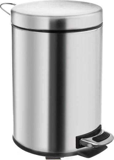 Papelera de acero inoxidable con pedal 3 l