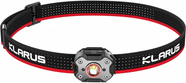 Linterna frontal ligera KLARUS HM3 670 lm con micro‑USB