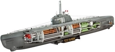 Submarino alemán tipo XXI (U-Boot Typ XXI) – kit de maqueta