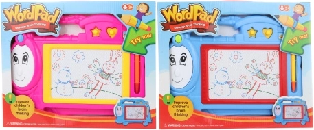 Pizarra de dibujo Tren con lápiz y sellos